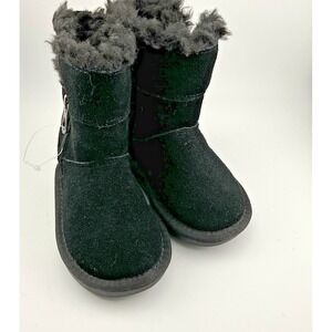 Koolaburra By Ugg Black Victoria Short Boots‎ Toddler Size 6 1019372